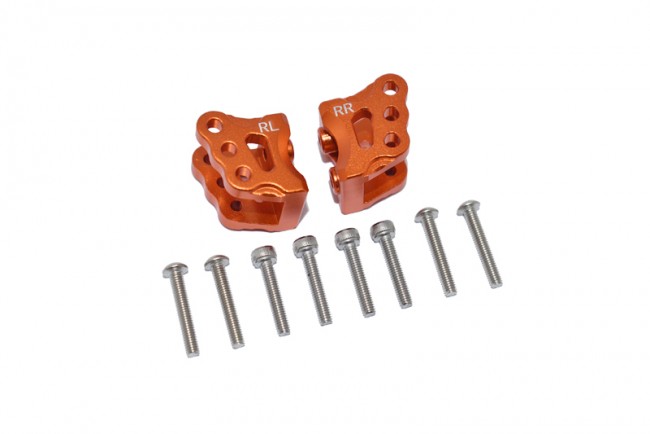 Gpm RBX009 Aluminum Rear Axle Mount Set For Suspension Links Axi232047 Axial Rc 1/10 4wd Rbx10 Ryft Brushless Rock Bouncer Axi03005 Orange