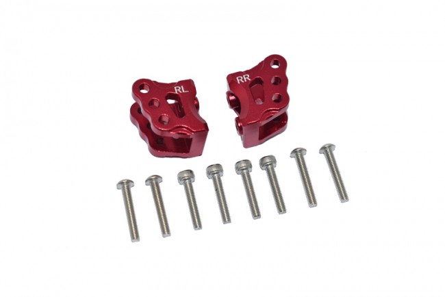 Gpm RBX009 Aluminum Rear Axle Mount Set For Suspension Links Axi232047 Axial Rc 1/10 4wd Rbx10 Ryft Brushless Rock Bouncer Axi03005 Red