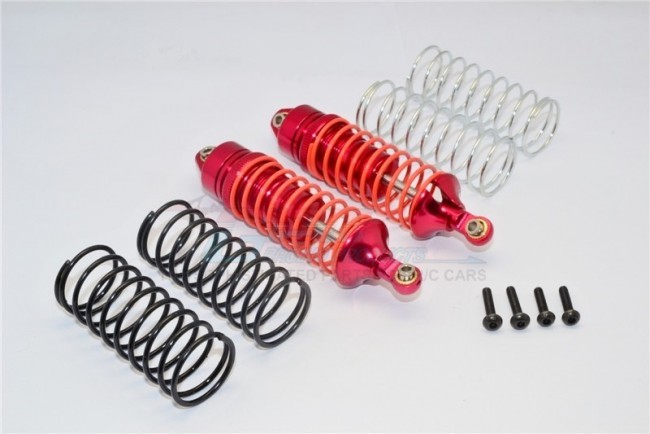 Gpm SLA087F Alloy Front Adjustable Spring Damper Traxxas Slash 4x4 / Nos Deegan / Bandit Xl-5 / Stampede 4x4 Red