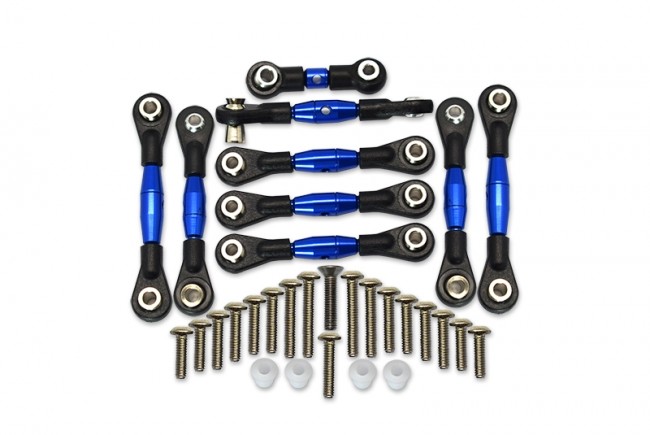 Gpm GT160 Aluminum Tie Rods Traxxas Rc 1/10 4wd Ford Gt4-tec 2.0 / 4-tec 3.0 93054-4 Blue