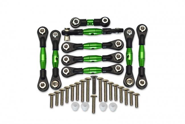 Gpm GT160 Aluminum Tie Rods Traxxas Rc 1/10 4wd Ford Gt4-tec 2.0 / 4-tec 3.0 93054-4 Green