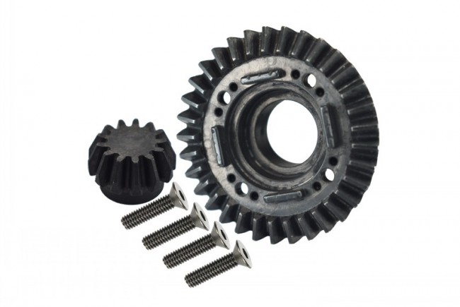 Gpm UDR1200S-BK Harden Steel #45 Rear Differential Ring Gear & Pinion Gear 8579 Traxxas 1/7 Unlimited Desert Racer Pro-scale 4x4 85076-4 