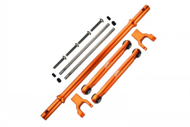 Gpm RBX312RS Stainless Steel Rear Sway Bar & Aluminum Sway Bar Arm & Stainless Steel Linkage Axial 1/10 4wd Rbx10 Ryft Brushless Rock Bouncer Axi03005 Orange