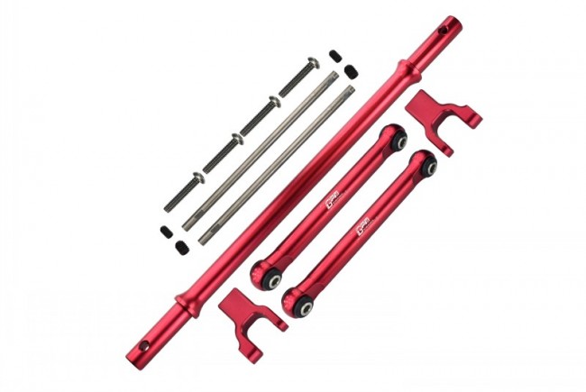 Gpm RBX312RS Stainless Steel Rear Sway Bar & Aluminum Sway Bar Arm & Stainless Steel Linkage Axial 1/10 4wd Rbx10 Ryft Brushless Rock Bouncer Axi03005 Red