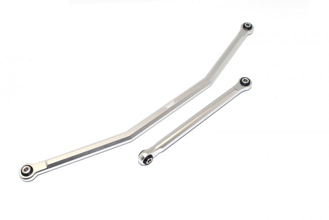Gpm RBX161 Aluminum Front Steering Tie Rods Axial 1/10 4wd Rbx10 Ryft Brushless Rock Bouncer Axi03005 Silver