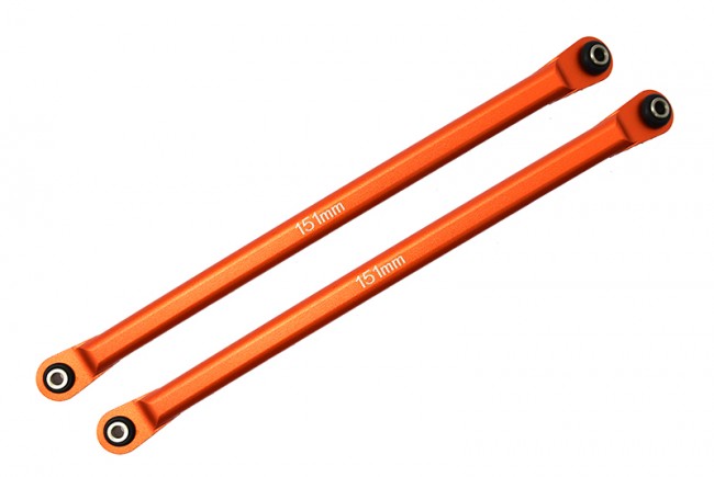 Gpm RBX049R Aluminum Rear Chassis Links Parts 1/10 Axial Racing Rbx10 Ryft Brushless Rock Bouncer Axi03005 Orange