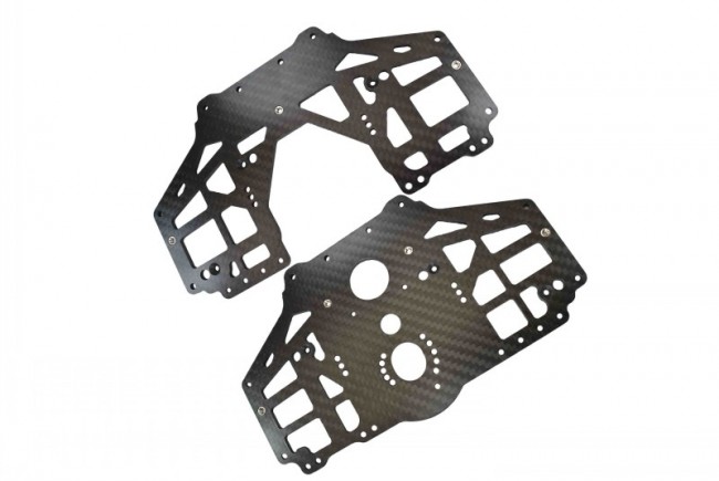 Gpm GLMT015-BK Carbon Fiber Chassis Side Panels Losi 1/8 Lmt 4wd Solid Axle Monster Truck Los04022 