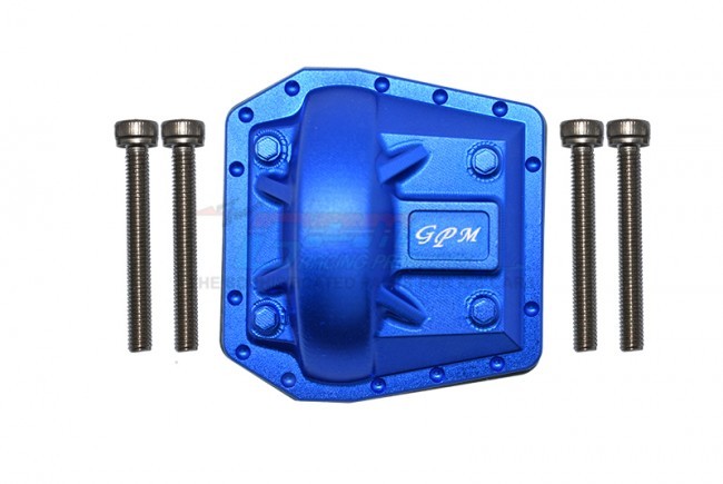 Gpm SCX6012A Aluminum Front/rear Gearbox Cover Axi252002 Axial 1/6 4wd Scx6 Crawler Jeep Jlu Wrangler Axi05000 Blue