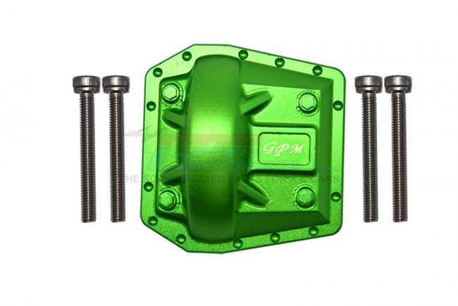 Gpm SCX6012A Aluminum Front/rear Gearbox Cover Axi252002 Axial 1/6 4wd Scx6 Crawler Jeep Jlu Wrangler Axi05000 Green