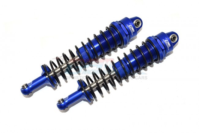 Gpm SCX6145F/R Aluminum Front / Rear Thickened Spring Dampers 145mm Axial 1/6 4wd Scx6 Jeep Jlu Wrangler Crawler Axi05000 Blue