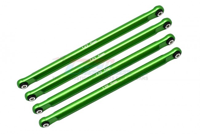 Gpm LMT049F/R Aluminum Front/rear Upper & Lower Chassis Links Parts Tree Team Losi 1/8 Lmt 4wd Solid Axle Monster Truck Los04022 Green
