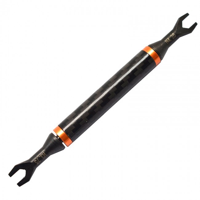 Roadtech NSD069-OC Carbon Fibre Double Wrench H3 + H4 Black Orange 