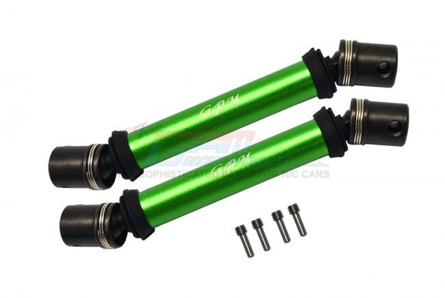 Gpm LMT037SA Aluminium Front+rear Universal Cvd Drive Shaft Losi 1/8 Lmt 4wd Solid Axle Monster Truck Los04022 Green