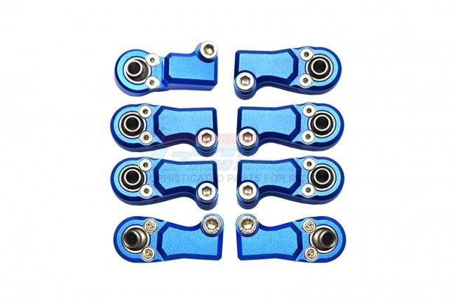 Gpm SCX6160F/BE Aluminumball Ends For Original Front Link Bar Axial Rc 1/6 4wd Scx6 Jeep Jlu Wrangler Axi05000 Blue