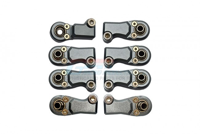 Gpm SCX6160F/BE Aluminumball Ends For Original Front Link Bar Axial Rc 1/6 4wd Scx6 Jeep Jlu Wrangler Axi05000 Gun Silver