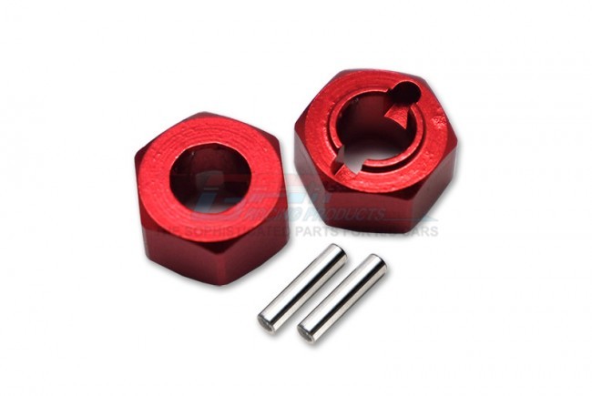 Gpm LM010R Aluminum Rear Wheel Hex Adapters 5mm Team Losi  1/18 2wd Mini-t 2.0 Stadium Truck Los01015 Red