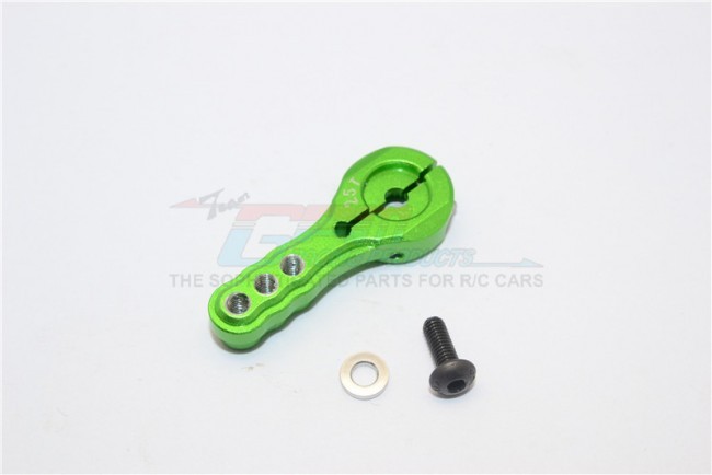 Gpm SH025T3 Aluminium Servo Horn For 25t Spline Output Shaft 3 Holes Design For Airtronics / Ko / Jr Green