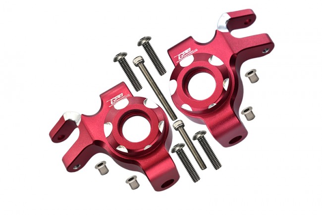 Gpm SCX6021 Aluminum Front Knuckle Arms Axi252004 Axial Racing 1/6 Rc 4wd Scx-6 Crawler Red