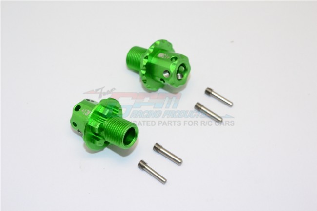 Gpm SKE010/+13MM Aluminum 13mm Hex Adapters Team Corally 1/10 Sketer Xl4s Monster Green