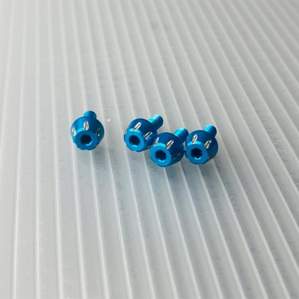 3racing Sak-d5657 Al One Piece Wheel Nuts Light Blue