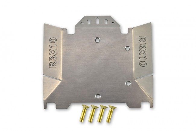 Gpm Rbx10zsp1 Stainless Steel Chassis Protection Plate Hollow / Laser Type Axial Racing 1/10 4wd Rbx10 Ryft Brushless Rock Bouncer Axi03005 Laser Type