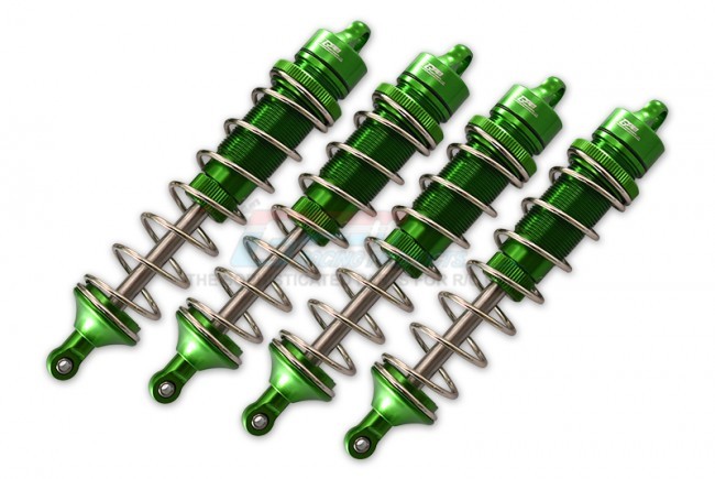 Gpm SKE130FR Aluminum Front And Rear Adjustable Dampers - 130mm Team Corally-1/10 Sketer Xl4s Brushless Moster Truck C-00191 Green