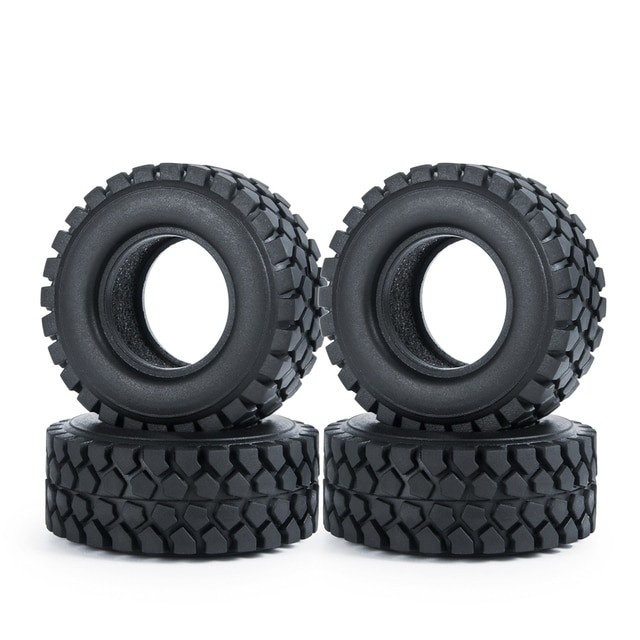 Rubber Tyres Set 50 X 20 / 54 X 23mm  For 1/24 Axial Racing SCX24 Rc Crawler Car 50x20mm