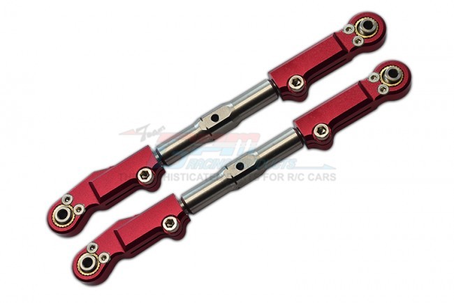 Gpm SLE054S Aluminum Front Upper Arm Tie Rod Traxxas 1/8 4wd Sledge Monster Truck 95076 Red
