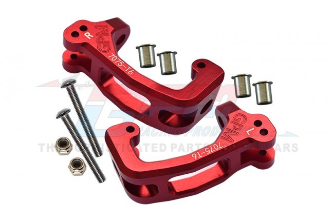 Gpm SLE019 Aluminum 7075 T6 Front C Hubs Carrier Traxxas Rc 1/8 4wd Sledge Monster Truck 95076 Red