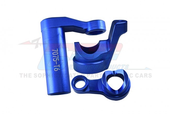 Gpm SLE048 Aluminum 7075-t6 Steering Assembly  Traxxas 1/8 Rc 4wd Sledge Monster Truck 95076 Blue