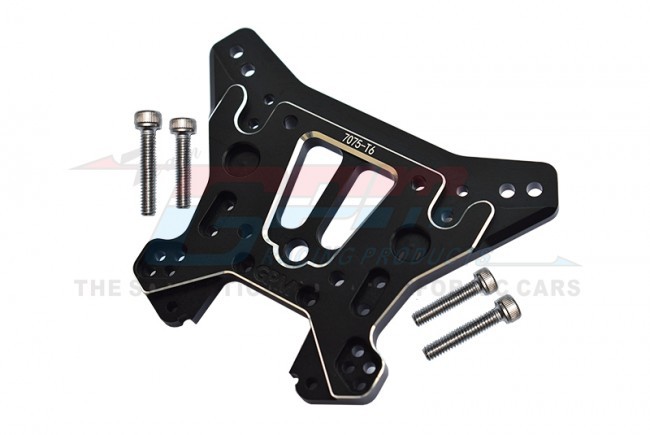 Gpm SLE030 Aluminum 7075 T6 Rear Damper Plate Traxxas 1/8 Rc 4wd Sledge Monster Truck 95076 Black