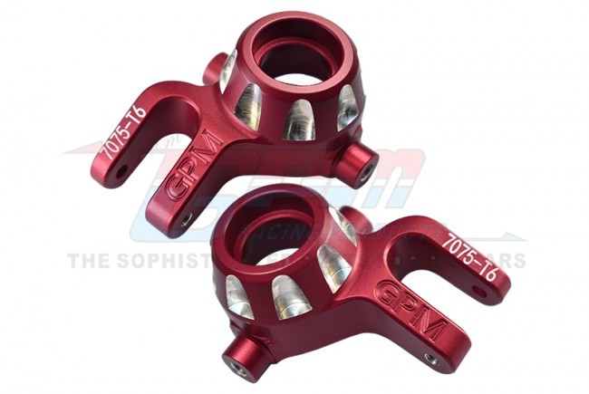Gpm SLE021 Aluminum 7075-t6 Front Knuckle Arms Traxxas 1/8 4wd Sledge Monster Truck 95076 Red