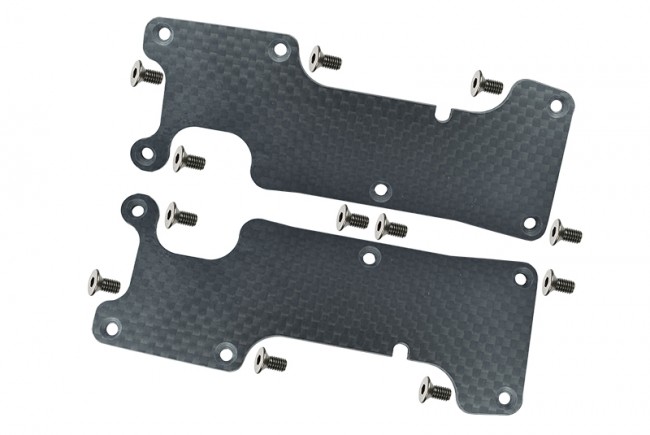 Gpm Gsle05556a Carbon Fibre Dust-proof Protection Plate For Front / Rear Suspension Arm 1/8 Traxxas Sledge Monster 95076-4 Front Plate