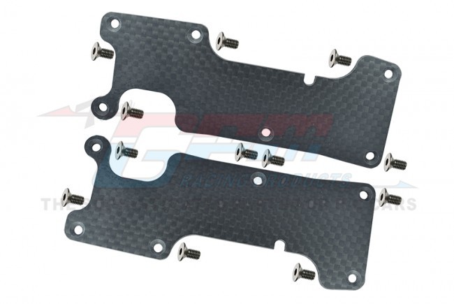 Gpm Gsle05556a Carbon Fibre Dust-proof Protection Plate For Front / Rear Suspension Arm 1/8 Traxxas Sledge Monster 95076-4 Rear Plate