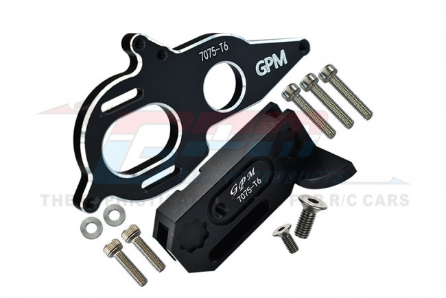 Gpm MAG018 Aluminum 7075-t6 Center Gearbox Support And Motor Heatsink Plate Arrma 1/8 Kraton / Granite /  Big Rock Black