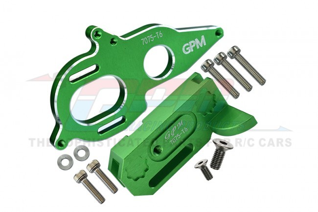 Gpm MAG018 Aluminum 7075-t6 Center Gearbox Support And Motor Heatsink Plate Arrma 1/8 Kraton / Granite /  Big Rock Green
