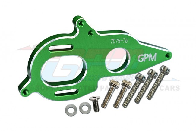 Gpm MAG018B Aluminum 7075-t6 Motor Heatsink Plate Arrma 1/8 Kraton / Granite / Kraton 6s Green