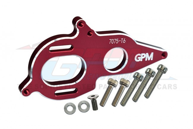 Gpm MAG018B Aluminum 7075-t6 Motor Heatsink Plate Arrma 1/8 Kraton / Granite / Kraton 6s Red