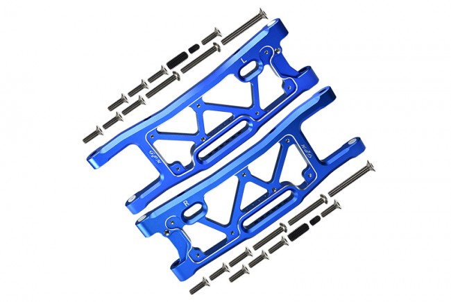 Gpm SLE056 Aluminium 6061-t6 Rear Lower Arms Traxxas 1/8 4wd Sledge Monster Truck 95076-4 Blue