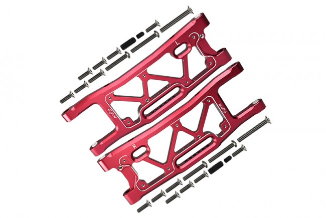 Gpm SLE056 Aluminium 6061-t6 Rear Lower Arms Traxxas 1/8 4wd Sledge Monster Truck 95076-4 Red
