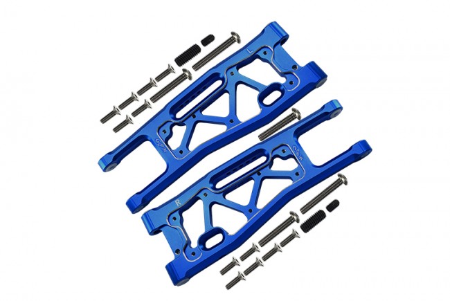 Gpm SLE055 Aluminium 6061-t6 Front Lower Arms Traxxas 1/8 4wd Sledge Monster Truck 95076-4 Blue