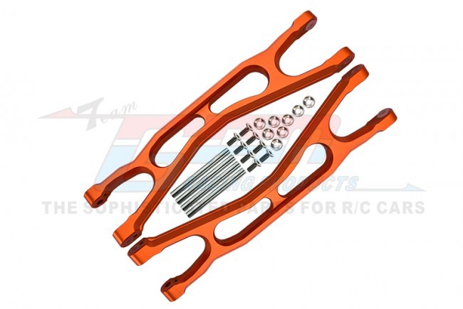 Gpm TXM054F/RL Aluminium 6061-t6 Front / Rear Extended Upper Arms 1/5 Rc Traxxas  4wd X-maxx Widemaxx 8s Monster Orange