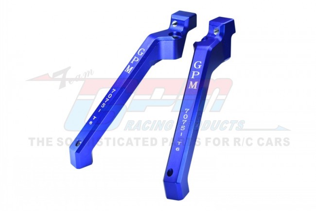 Gpm SLE016RA Aluminum 7075-t6 Rear Chassis Brace Traxxas 1/8 4wd Sledge Monster Truck-95076-4 Blue