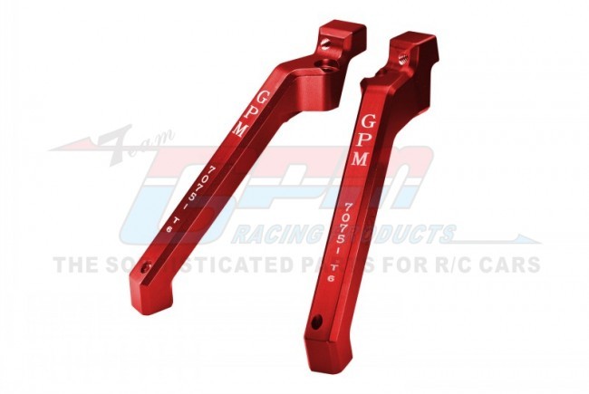 Gpm SLE016RA Aluminum 7075-t6 Rear Chassis Brace Traxxas 1/8 4wd Sledge Monster Truck-95076-4 Red