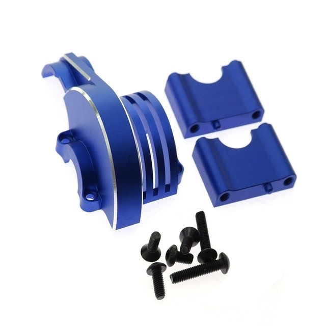 Upgrade Parts Aluminium Main Gear Heatsink Cover Case 9584 For Traxxas 1/8 Rc Sledge Monster 95076-4 Blue