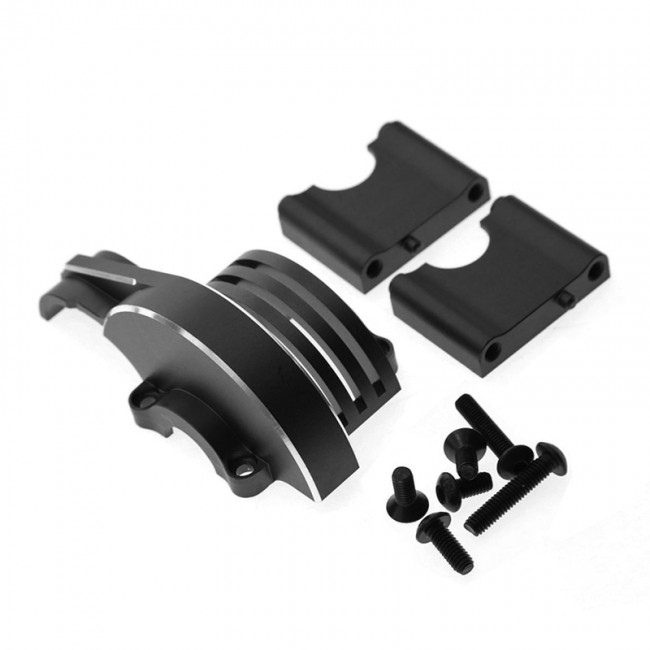 Upgrade Parts Aluminium Main Gear Heatsink Cover Case 9584 For Traxxas 1/8 Rc Sledge Monster 95076-4 Black