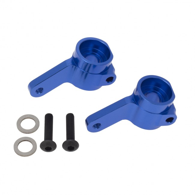 Upgrade Parts Aluminium Front Steering Blocks 3736 For 1/10 Traxxas Drag Slash Truck 94076-4 Blue