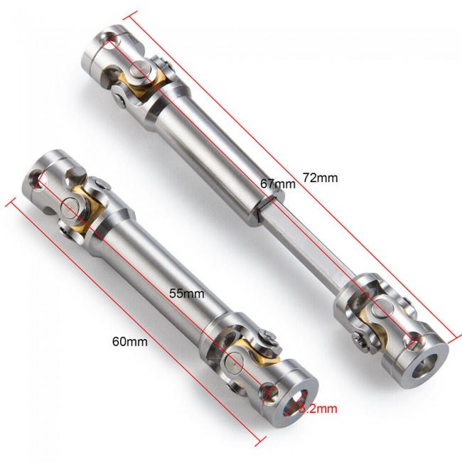 Universal Hd Cvd Drive Shaft 1/14 Tamiya Rc Tractor Truck Man Scania Benz Actros Truck 55-67mm