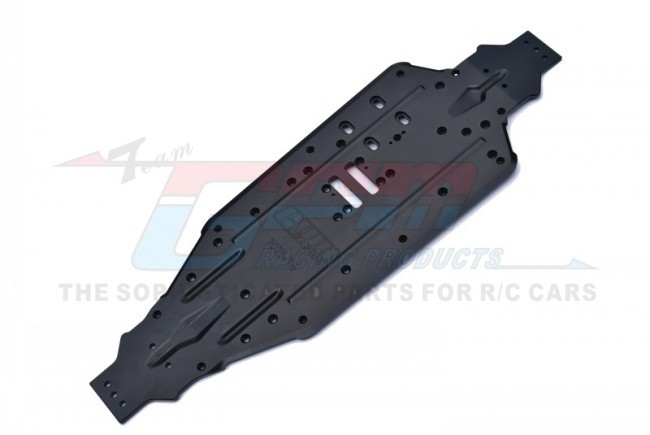 Gpm SLE016 Aluminum 7075-t6 4mm Main Chassis Protection Plate Traxxas 1/8 4wd Sledge Monster Truck 95076-4 Black