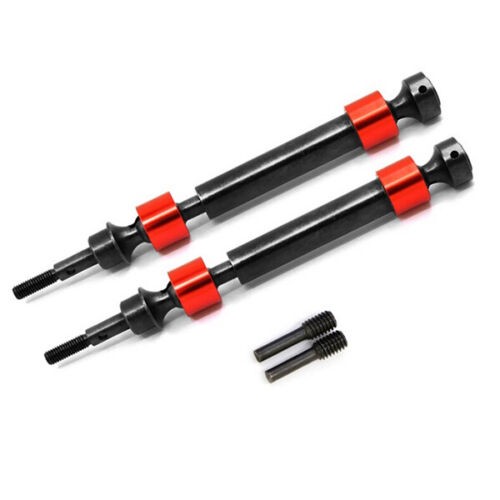 Rcmodel Txm-001 Steel Front / Rear Cvd Driveshaft Axles 8950 Traxxas 1/10 Maxx Monster 89076-4 Red